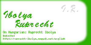 ibolya ruprecht business card